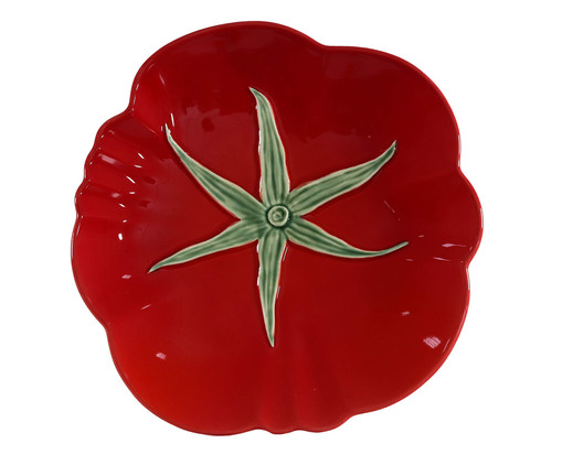 Prato Raso em Cerâmica Tomate - Vermelho, Vermelho | WestwingNow