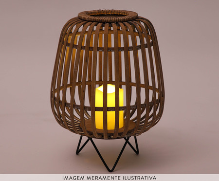 Luminária de LED em Bambu Sugi Natural | WestwingNow