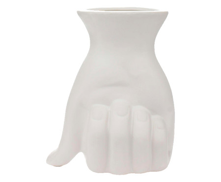 Vaso em Cerâmica Mão - Branco | WestwingNow