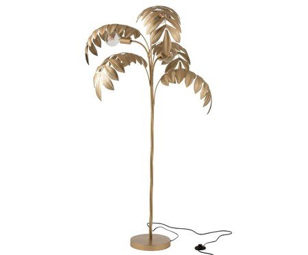 Luminária de Chão Palmeira Dourado - Bivolt