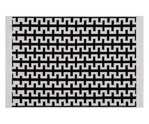 inativado_Tapete Turco Kilim Asteca Suzy Preto - 100X140cm, Preto | WestwingNow