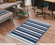 Tapete Turco Kilim com Franja Asteca Ard, azul | WestwingNow