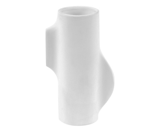 Vaso em Cerâmica Huny - Branco, Branco | WestwingNow