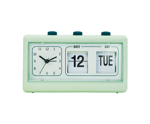 Relógio com Calendário de Mesa André - Verde, verde | WestwingNow