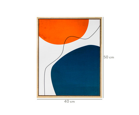 Quadro em Canvas Abstrato Três Cores Trois l - 50x60cm | WestwingNow