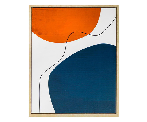 Quadro em Canvas Abstrato Três Cores Trois l - 50x60cm, Colorido | WestwingNow
