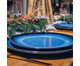 Travessa Oval Floral Scent - Azul e Preto, Azul | WestwingNow