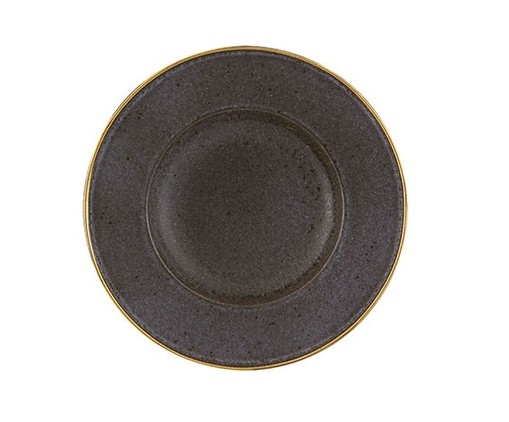 Prato para Sopa Gold Stone - Bronze, Branco | WestwingNow