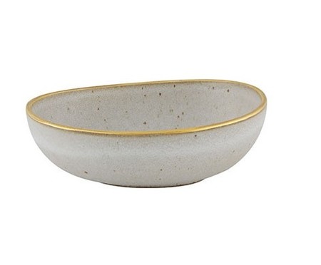 Bowl Gold Stone - Branco