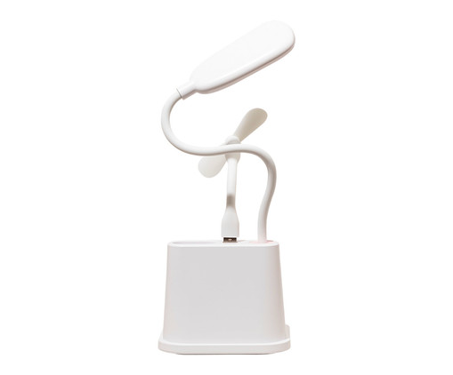 Luminária de Mesa com Ventilador Branco, Rosa | WestwingNow