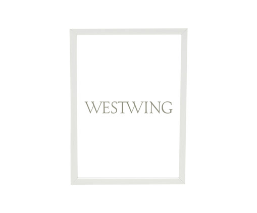 Porta-Retrato Basic - Branco, Branco | WestwingNow