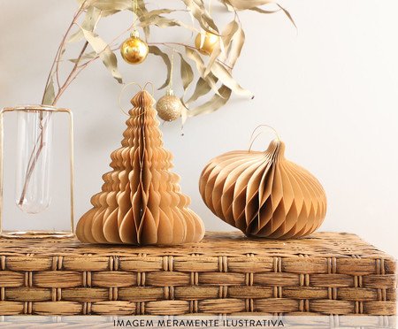 Decorativo Honeycomb Theodora Creme - 20cm | Westwing