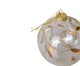 Bola de Vidro Avery Dourado e Transparente - 8cm, Prata,Transparente | WestwingNow