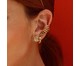 Brincos Ear Cuff Triângulos Coloridos Banho Ouro 18k, Dourado | WestwingNow