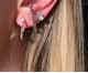Piercing Ear Hook Encaixe Trançado Banho Ródio Branco, Prata | WestwingNow