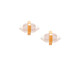 Brinco Mini Cristal Talismã Banho Ouro 18k, Branco | WestwingNow