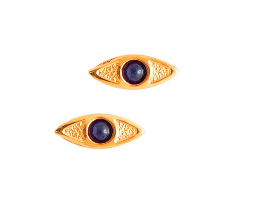 Brinco Mini Olho Grego Banho Ouro 18k, Branco | WestwingNow