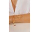 Bracelete Ferradura Talismã Banho Ouro 18k, Branco | WestwingNow