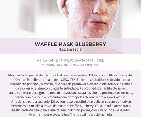Máscara Facial Waffle Blueberry - 40g | WestwingNow