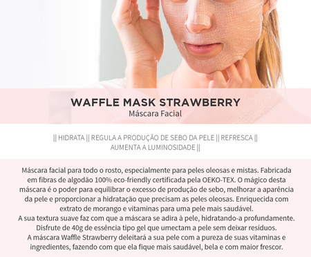 Máscara Facial Waffle Strawberry - 40g | WestwingNow
