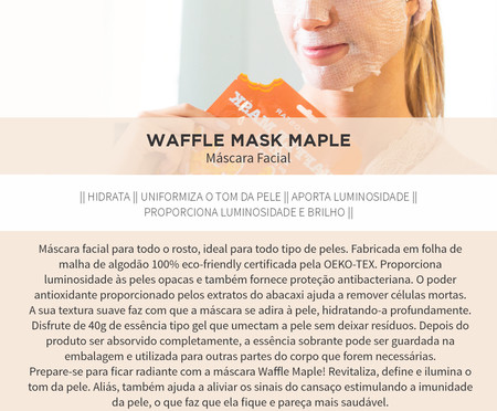 Máscara Facial Waffle Maple - 40g | WestwingNow