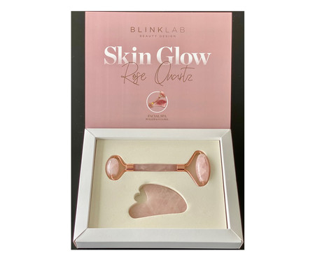 Kit de Roller e Guasha Skin Glow Quartzo - Rosa | WestwingNow