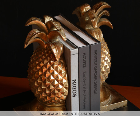 Aparador de Livros Ananas - Dourado | WestwingNow