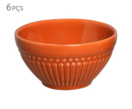 Jogo de Bowls em Cerâmica Roma - Cantaloupe