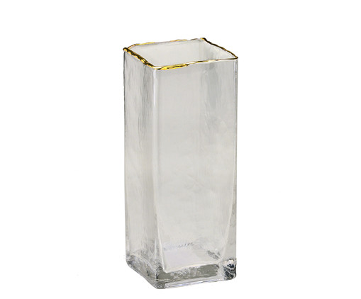 Vaso em Vidro André I - Dourado, Transparente e Dourado | WestwingNow