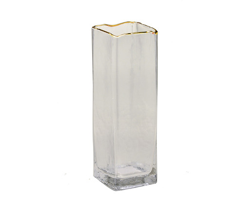 Vaso em Vidro André II - Dourado, Transparente e Dourado | WestwingNow
