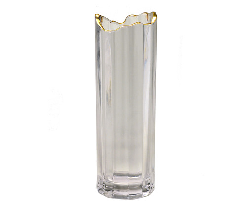 Vaso em Vidro Afex I, Transparente e Dourado | WestwingNow