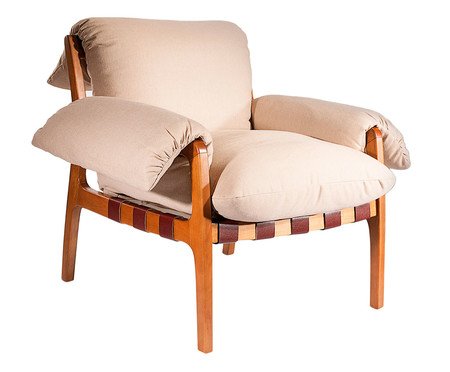 Poltrona Verge - Bege e Natural | Westwing