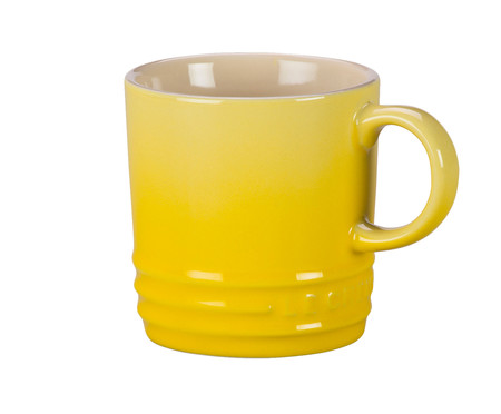 Caneca para Cappuccino em Cerâmica - Amarelo Soleil