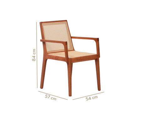 Cadeira com Braços Caymmi - Natural | WestwingNow