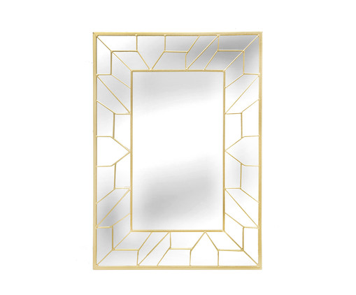 Espelho de Parede Monique Dourado - 50x70cm, Dourado | WestwingNow