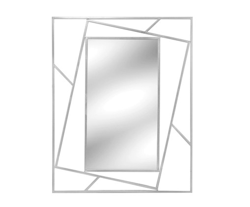 Espelho de Parede Júlio Prata - 80x100cm, Prata | WestwingNow