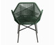 Cadeira Tropicália em Corda Náutica - Preto e Verde Musgo, Verde | WestwingNow