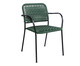 Cadeira Verona em Corda Náutica - Verde Musgo e Preto, Verde | WestwingNow