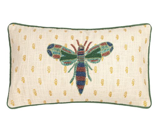 Capa de Almofada Bordada com Vivo Anori, Off White | WestwingNow