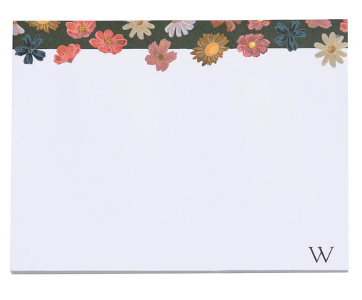 Bloco com cola Reposicionável Flores, Colorido | WestwingNow