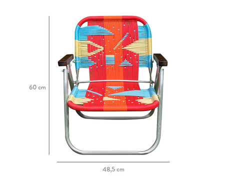 Cadeira Infantil Denguinho Circo - Rosa e Laranja | WestwingNow