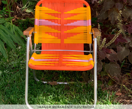 Cadeira Japú - Laranja, Amarelo e Rosa | WestwingNow