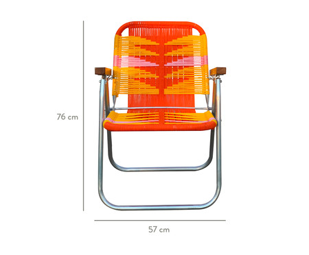 Cadeira Japú - Laranja, Amarelo e Rosa | WestwingNow