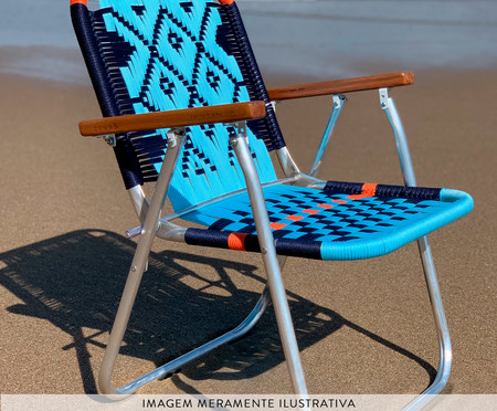 Cadeira Japú - Azul e Laranja | WestwingNow