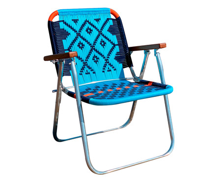 Cadeira Japú - Azul e Laranja