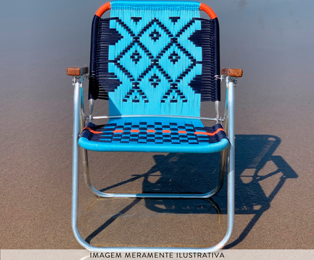 Cadeira Japú - Azul e Laranja | WestwingNow