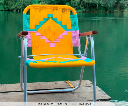 Cadeira Japú - Amarelo, Verde Água e Rosa | WestwingNow