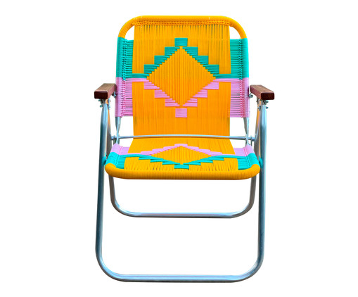 Cadeira Japú - Amarelo, Verde Água e Rosa, Colorido | WestwingNow