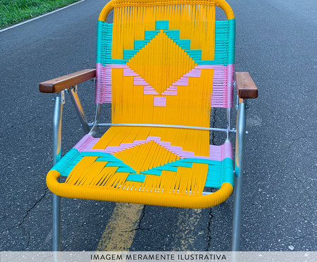 Cadeira Japú - Amarelo, Verde Água e Rosa | WestwingNow