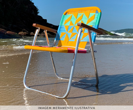 Cadeira Japú - Amarelo e Colorido | WestwingNow